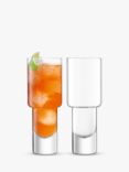 LSA International Vodka Cocktail Highball Mixer Glass, Set of 2, 400ml, Clear