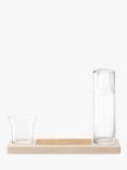 LSA International Plateau Glass Carafe with Ash Wood & Cork Board, 37cm