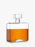 LSA International Cask Whisky Rectangular Decanter, 1L, Clear