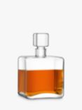 LSA International Cask Whisky Square Decanter, 1L, Clear