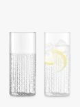 LSA International Wicker Glass Highball, Set of 2, 400ml, Clear