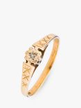 L & T Heirlooms 9ct Yellow Gold Second Hand Solitaire Diamond Ring