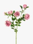 Floralsilk Artificial Gemma Rose Spray, Pink
