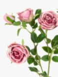 Floralsilk Artificial Gemma Rose Spray, Pink