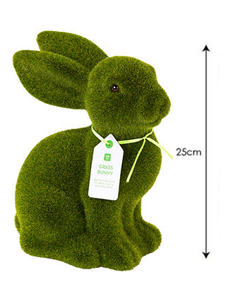Talking Tables Grass Bunny Decoration, Green, H25cm