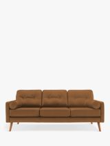 G Plan Vintage The Sixty Five Large 3 Seater Leather Sofa