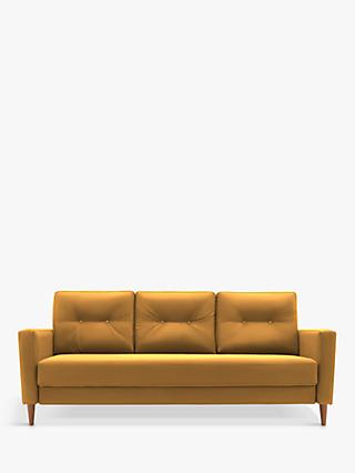 The Fifty Four Range, G Plan Vintage The Fifty Four Large 3 Seater Sofa Bed, Plush Turmeric