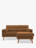 G Plan Vintage The Sixty Five RHF Medium 2 Seater Chaise End Leather Sofa