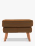 G Plan Vintage The Sixty Five Leather Footstool, Cambridge Tan