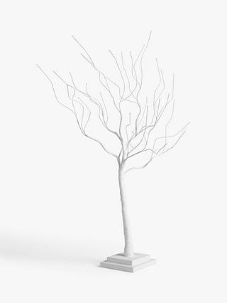 John Lewis & Partners Twig Tree, White 60cm