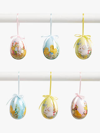 Kaemingk Vintage Hanging Egg Easter Decorations, Box of 6