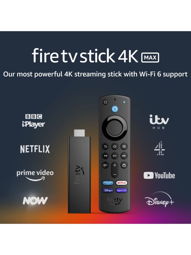Fire TV Stick 4K Max (2021), Ultra HD Streaming Device with Alexa  Voice Remote