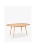 ercol for John Lewis Shalstone 4-6 Seater Extending Round Dining Table, Oak
