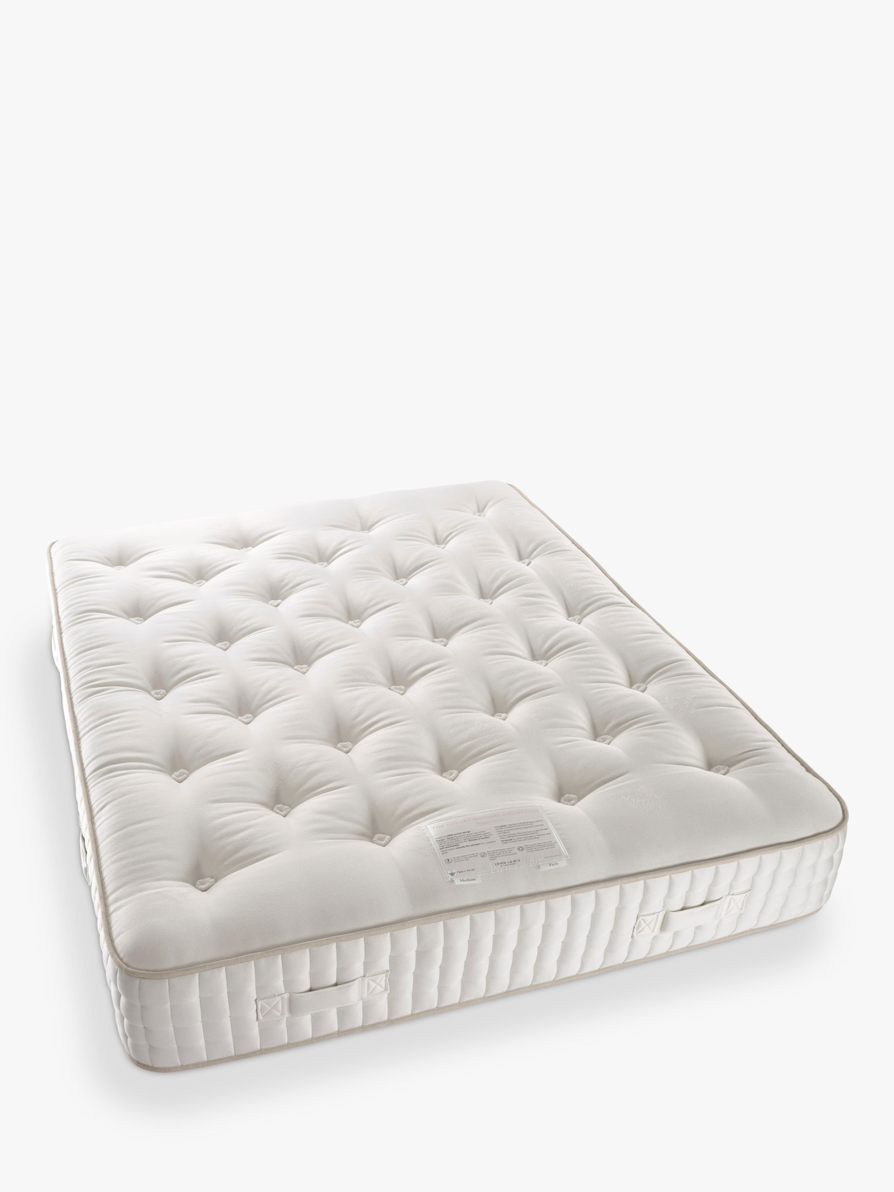 Photo of John lewis luxury natural collection mohair 14000 king size firmer tension pocket spring mattress