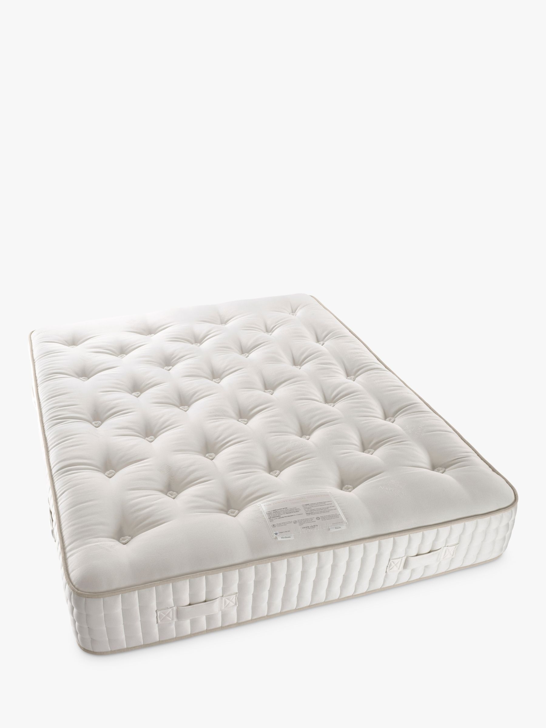 Photo of John lewis luxury natural collection mohair 14000 small double firmer tension pocket spring mattress