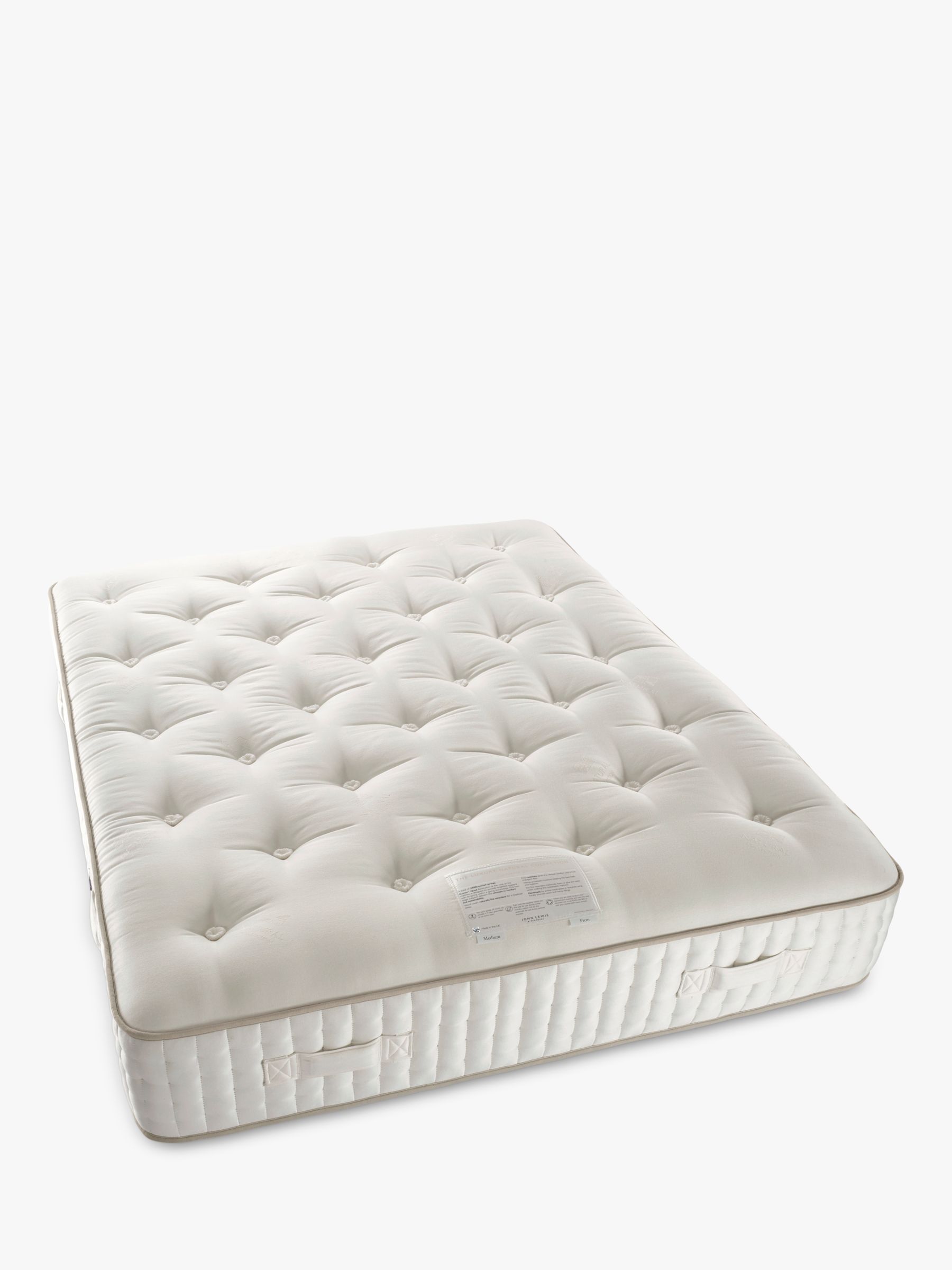 Photo of John lewis luxury natural collection cashmere 27000 double firmer tension pocket spring mattress