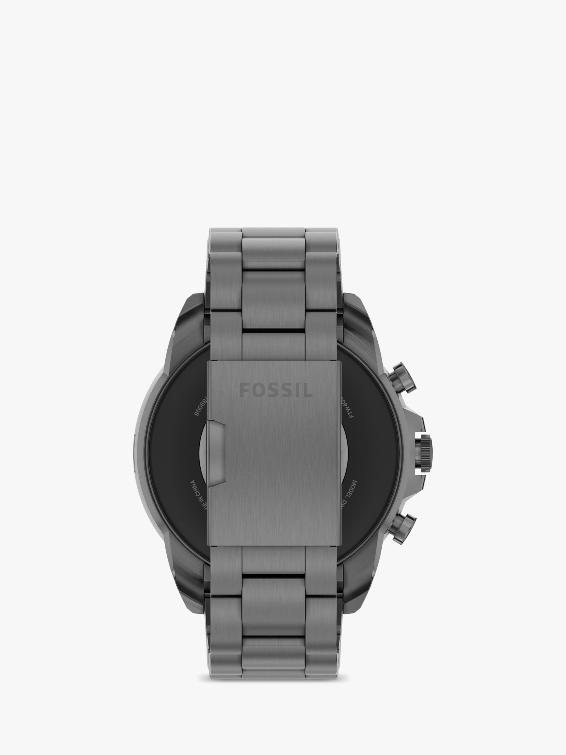 Fossil FTW4059 Men's Gen 6 Bracelet Strap Smartwatch, Grey/Black at John  Lewis & Partners
