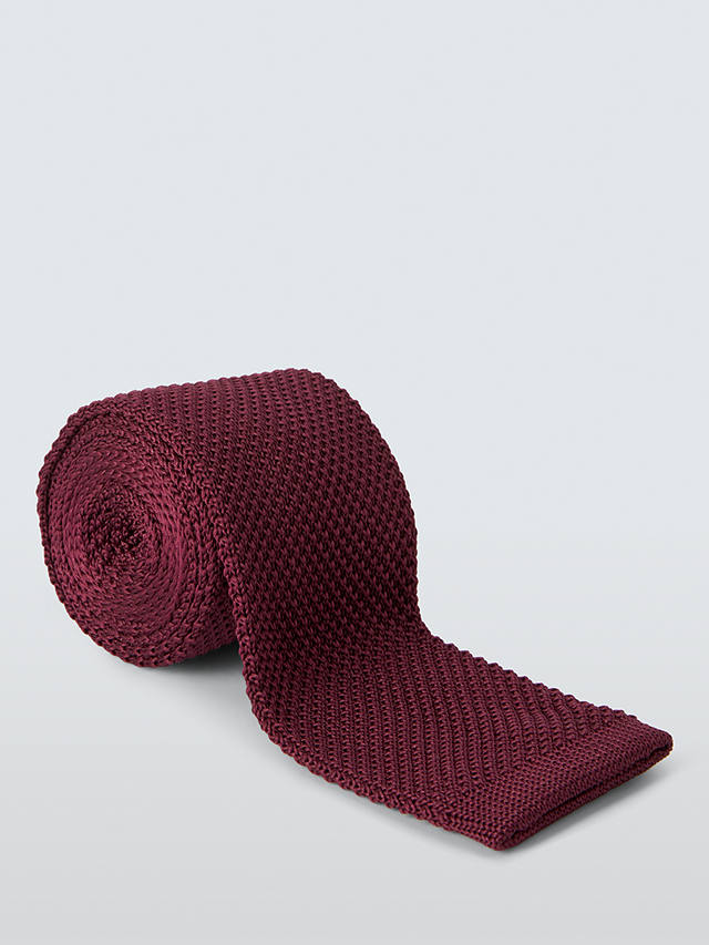 John Lewis Knitted Tie, Red