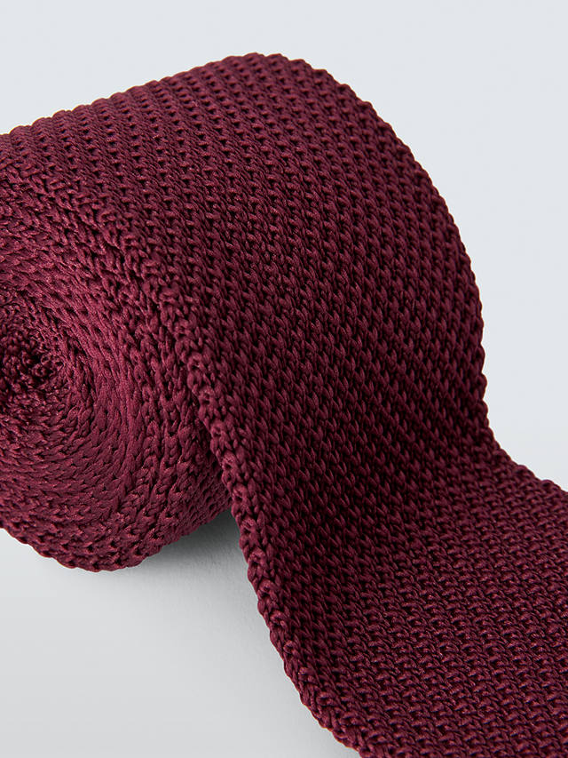 John Lewis Knitted Tie, Red