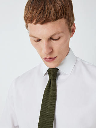 John Lewis Knitted Tie, Khaki