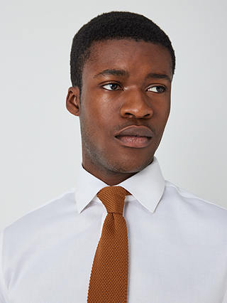 John Lewis Knitted Tie, Orange