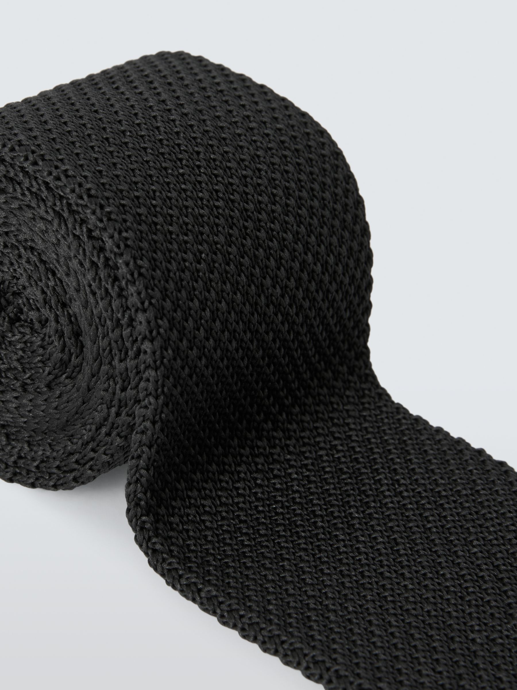John Lewis Knitted Tie, Black