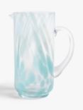 John Lewis Abstract Speckle Glass Jug