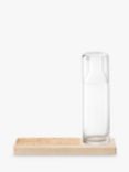 LSA International Plateau Glass Carafe with Ash Wood & Cork Board, 28cm