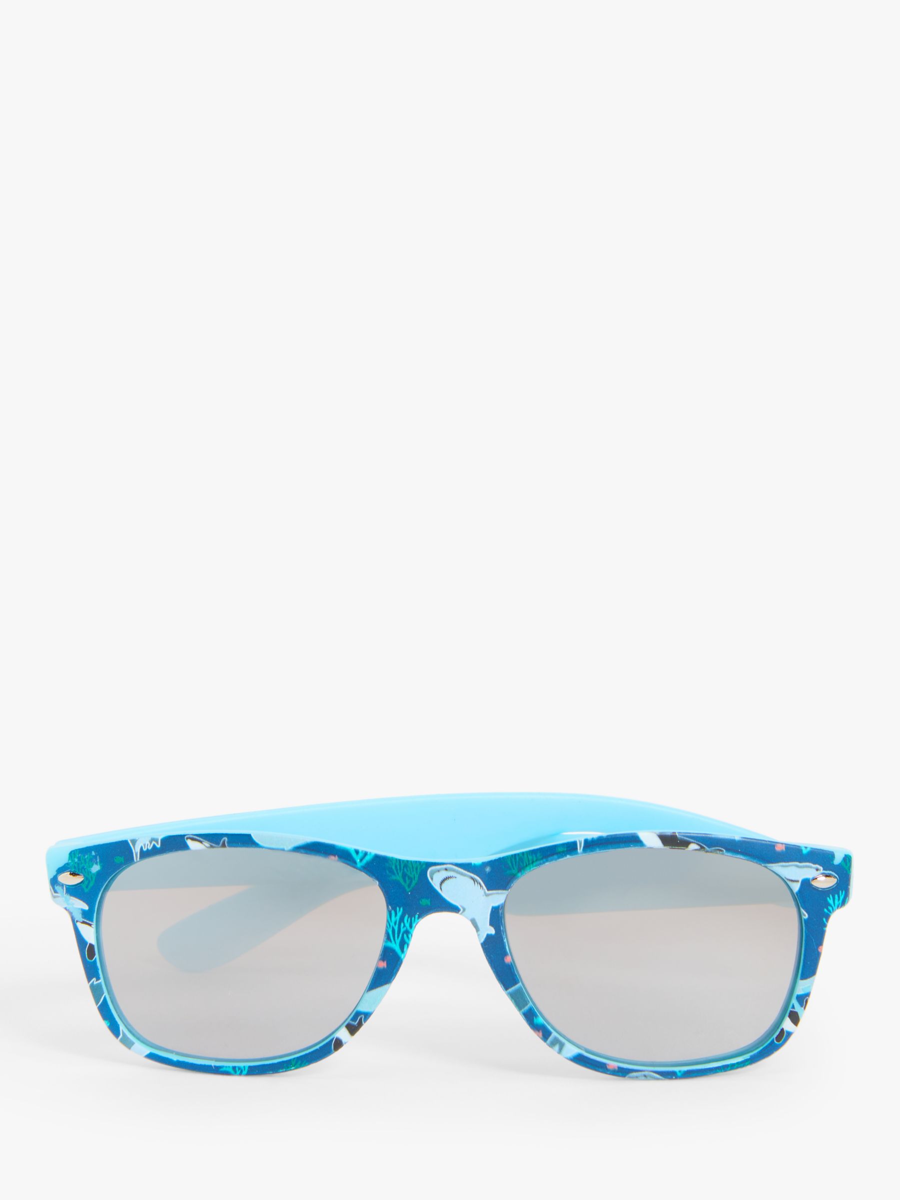 John Lewis Kids' Shark Print Sunglasses, Blue