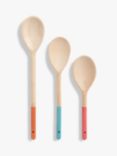 ANYDAY John Lewis & Partners Beech Wood Spoons, Set of 3