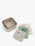 Done by Deer Lalee Snack Box, Pack of 3, Sand/Green