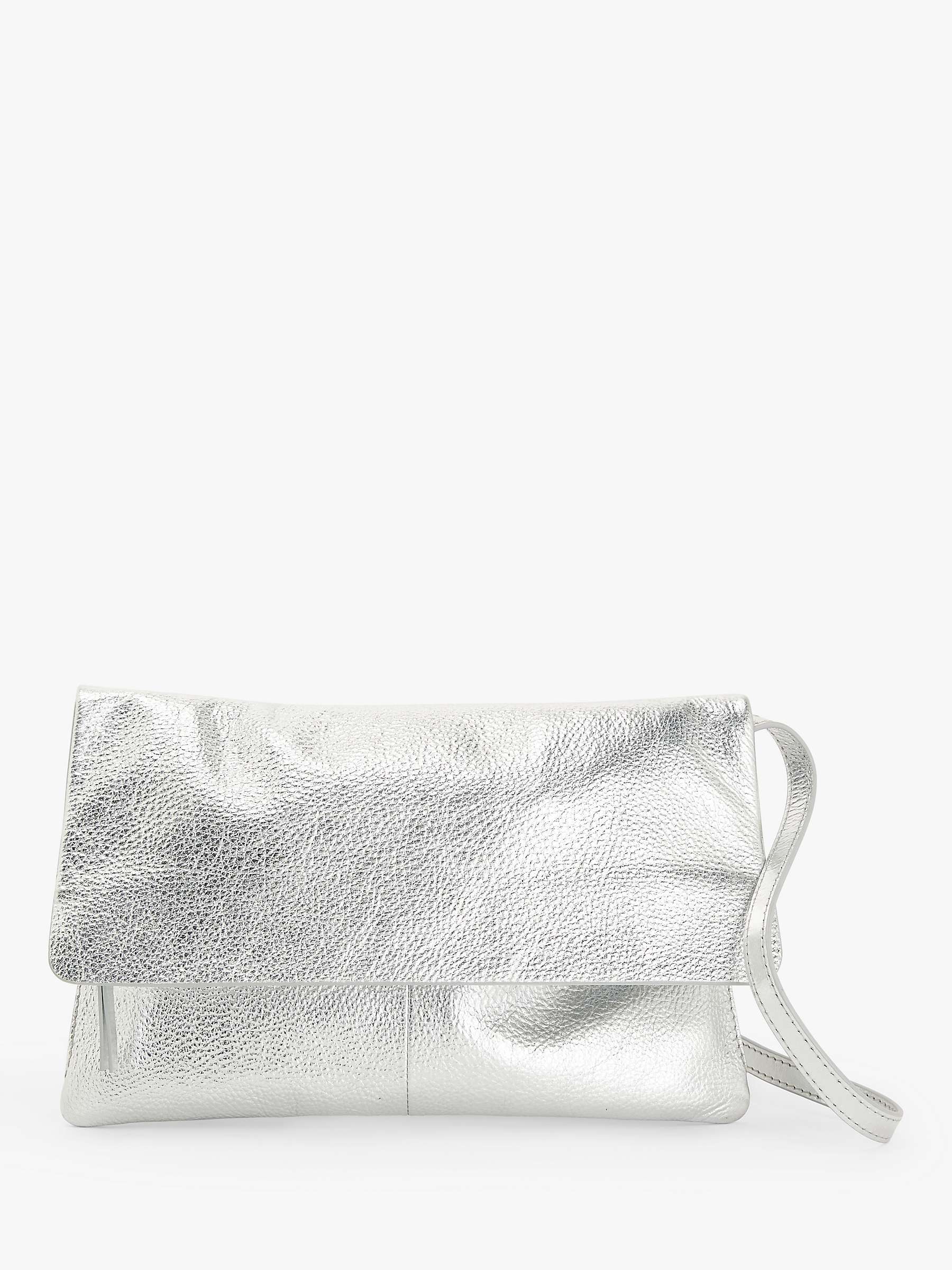 Buy John Lewis Mistry Leather Flapover Clutch Bag Online at johnlewis.com