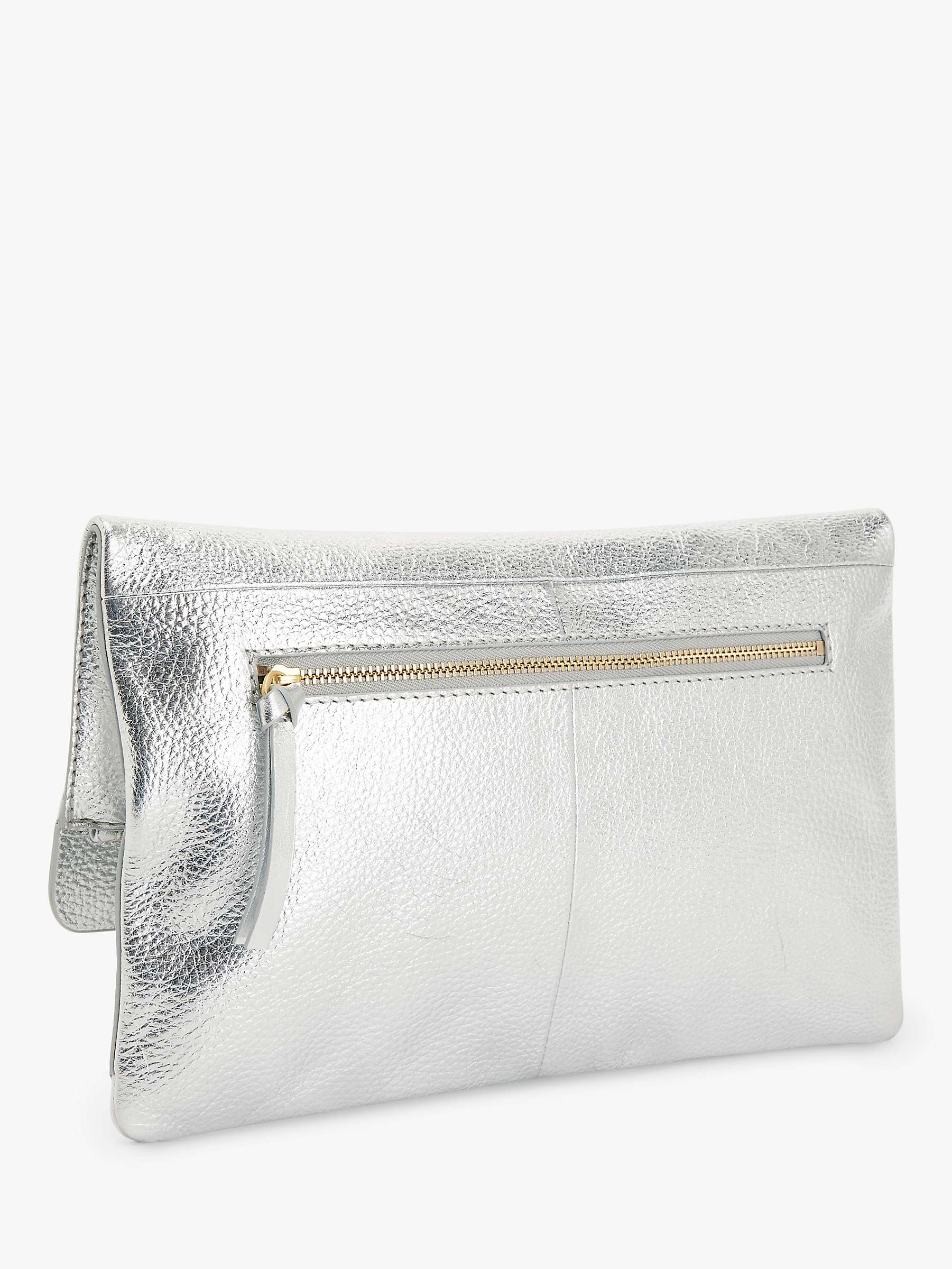 Buy John Lewis Mistry Leather Flapover Clutch Bag Online at johnlewis.com