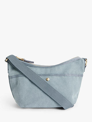 AND/OR Soft Canvas Cross Body Bag, Light Blue