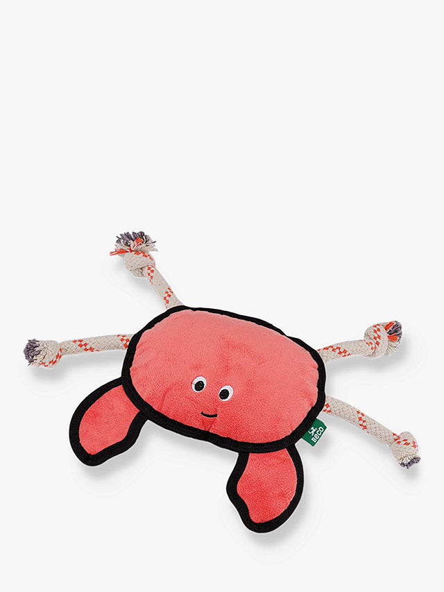 Beco Pets Rough & Tough Crab Recycled Polyester Dog Toy, Large