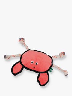 Beco Pets Rough & Tough Crab Recycled Polyester Dog Toy, Large