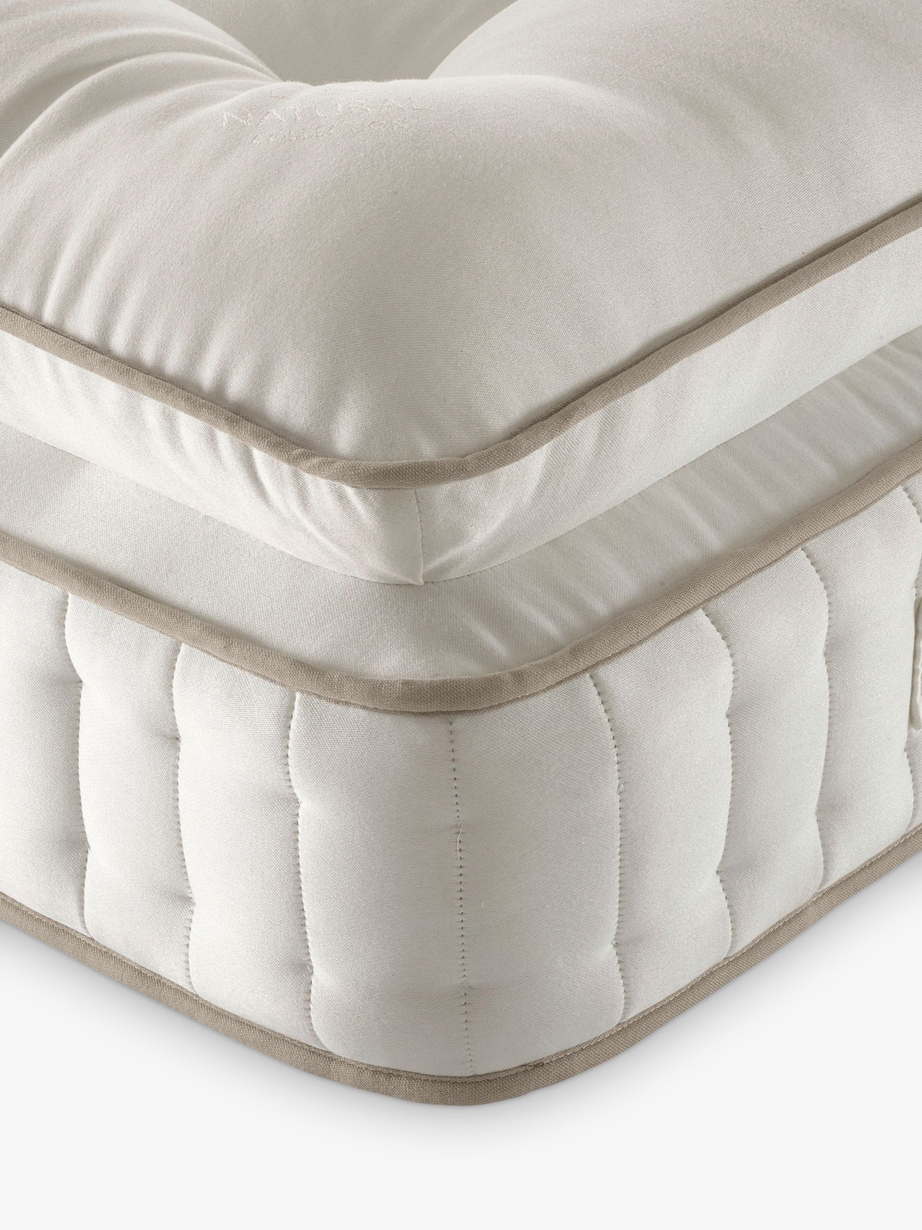 Photo of John lewis luxury natural collection mohair pillowtop 16000 super king size firmer tension pocket spring zip link mattress