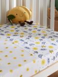 ANYDAY John Lewis & Partners Weather Print Fitted Cotton Baby Sheet, Cotbed (70 x 140cm)