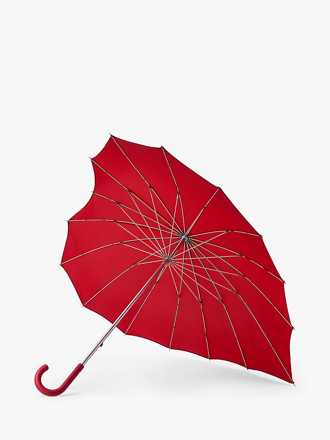 Buy Fulton Heart Shaped Umbrella, Red Online at johnlewis.com