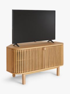 John Lewis Small Slatted TV Stand for TVs up to 60", Oak