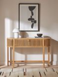 John Lewis Slatted Console Table, Natural
