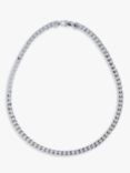 Nina B Men's Sterling Silver Heavy Curb Chain Necklace, Silver