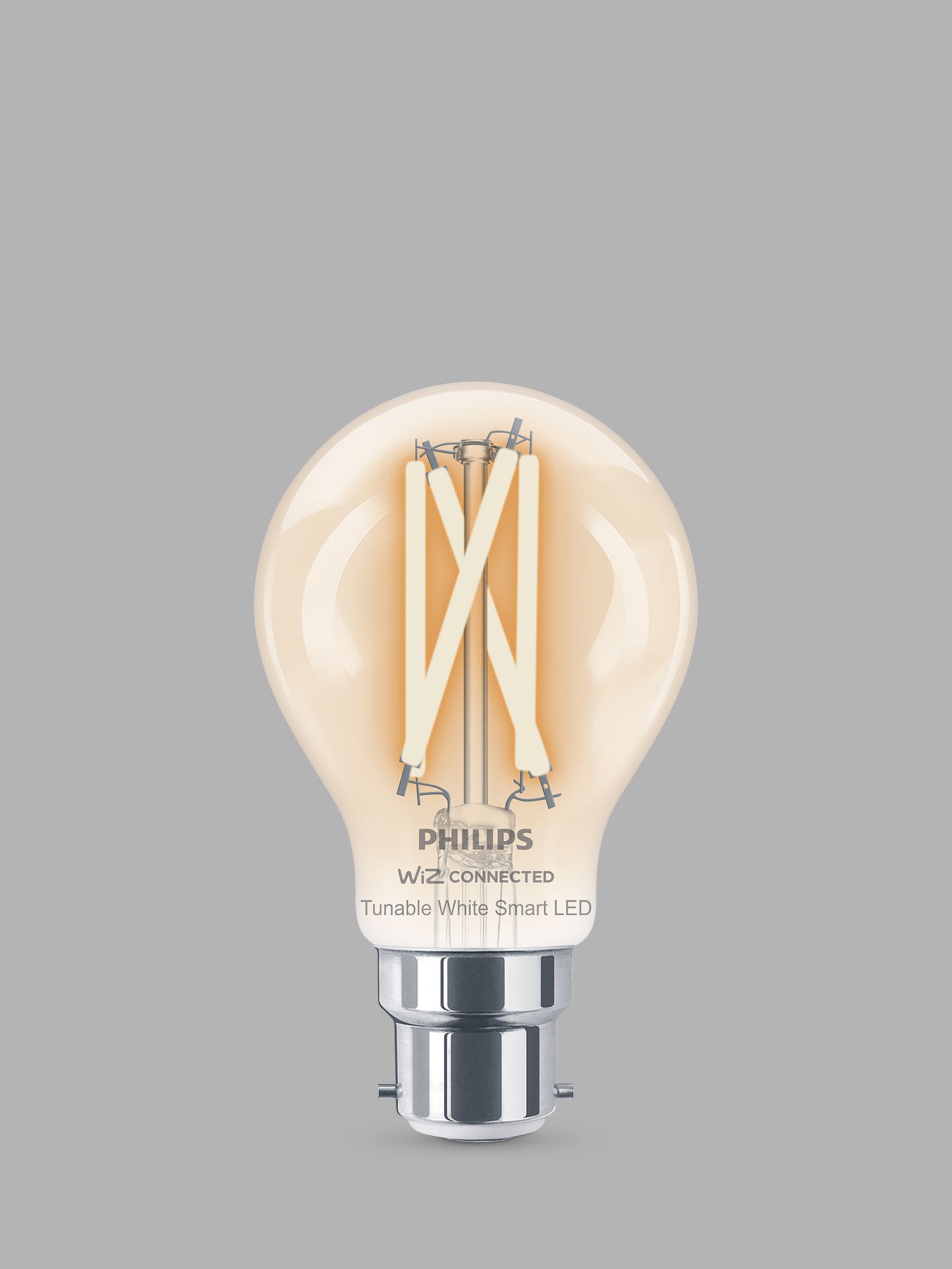 Philips Smart LED 7W B22 Dimmable Warm-to-Cool Classic Bulb with WiZ  Connected and Bluetooth