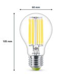 Philips Energy Efficient 4W E27 LED Non-Dimmable Classic Bulb, Clear