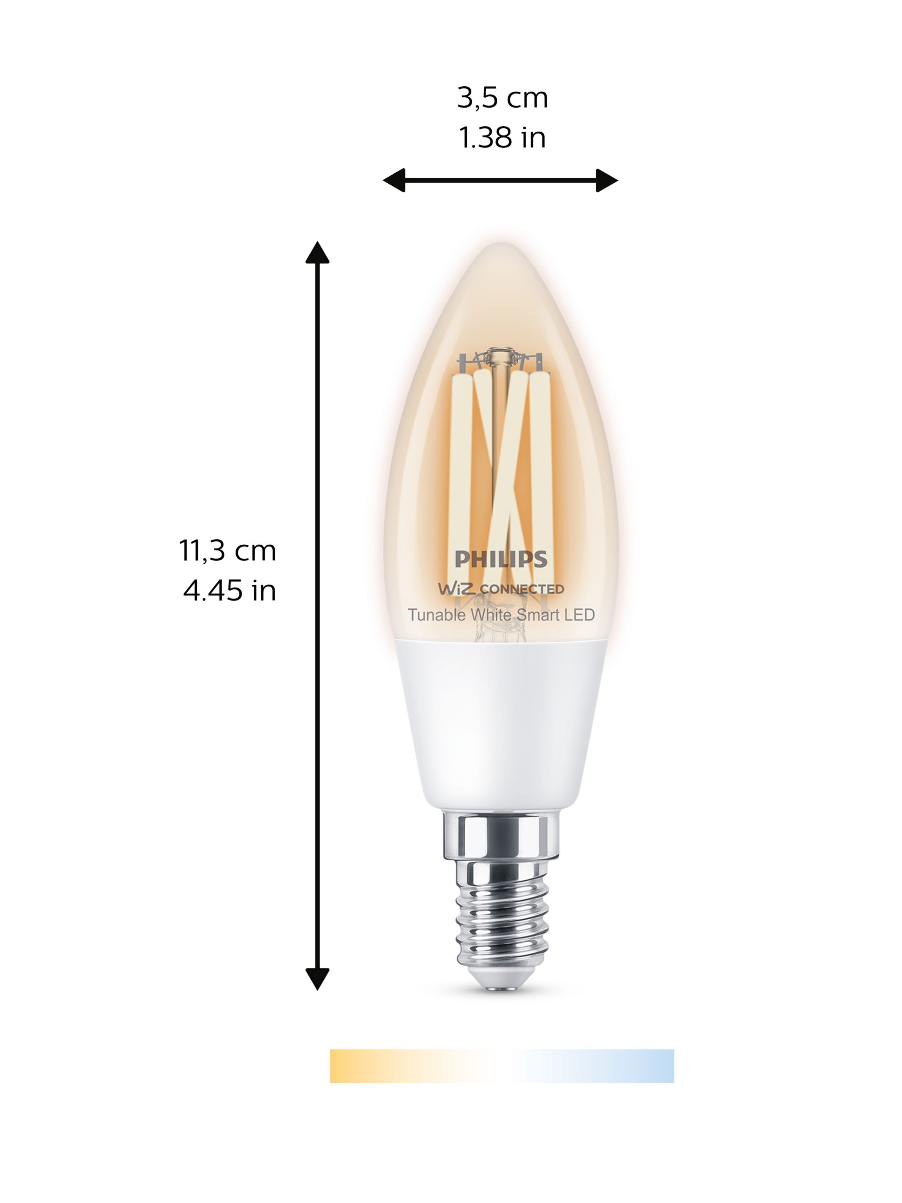 Philips Hue White and Colour Ambiance Wireless Lighting LED Colour Changing  Light Bulb with Bluetooth, 6.5W B39 E14 Small Edison Screw Bulb, Pack of 2