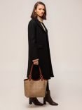 Coach Day Leather Tote Bag, Tan/Rust