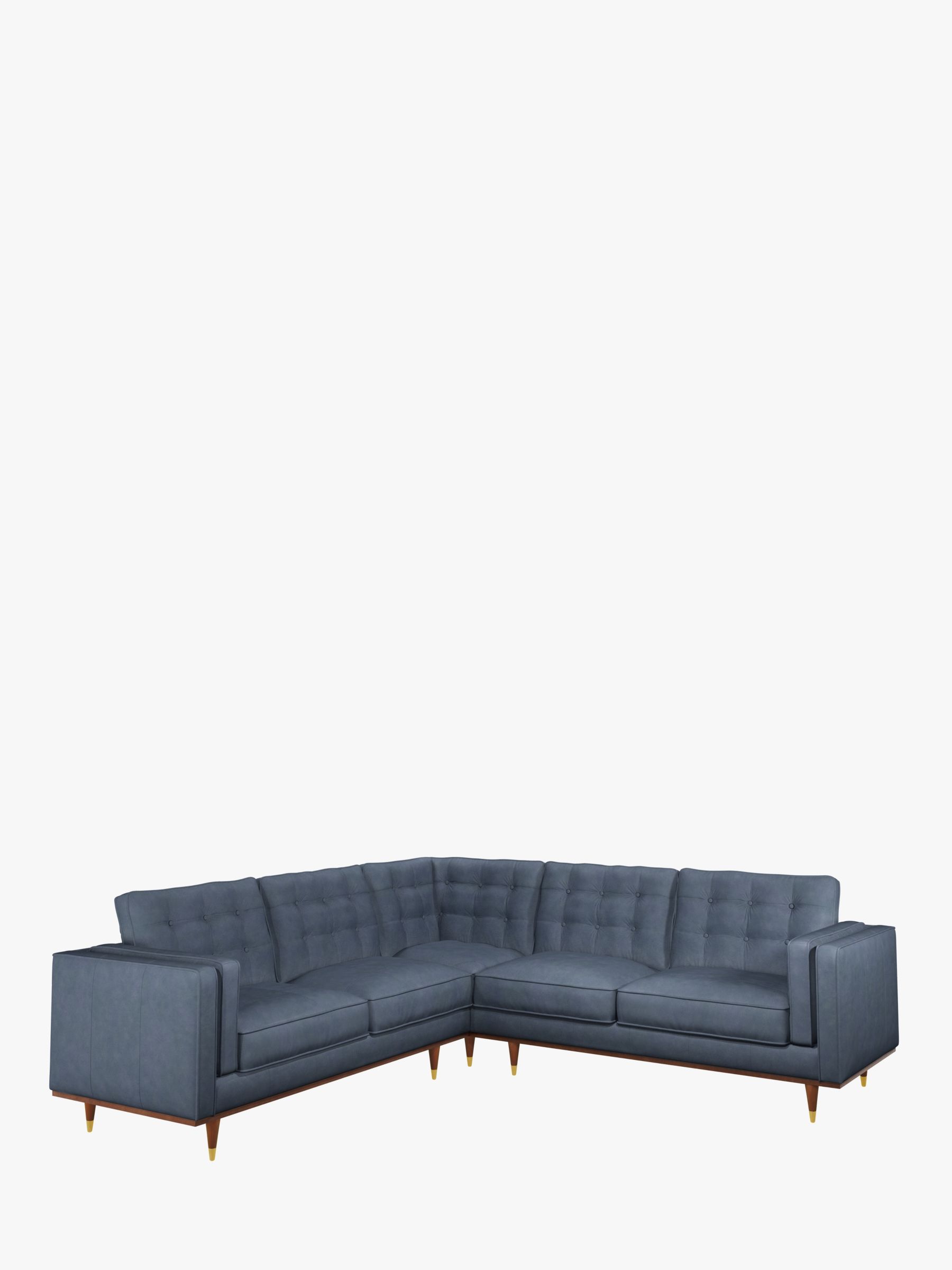 Photo of John lewis + swoon lyon large 5+ seater leather corner sofa