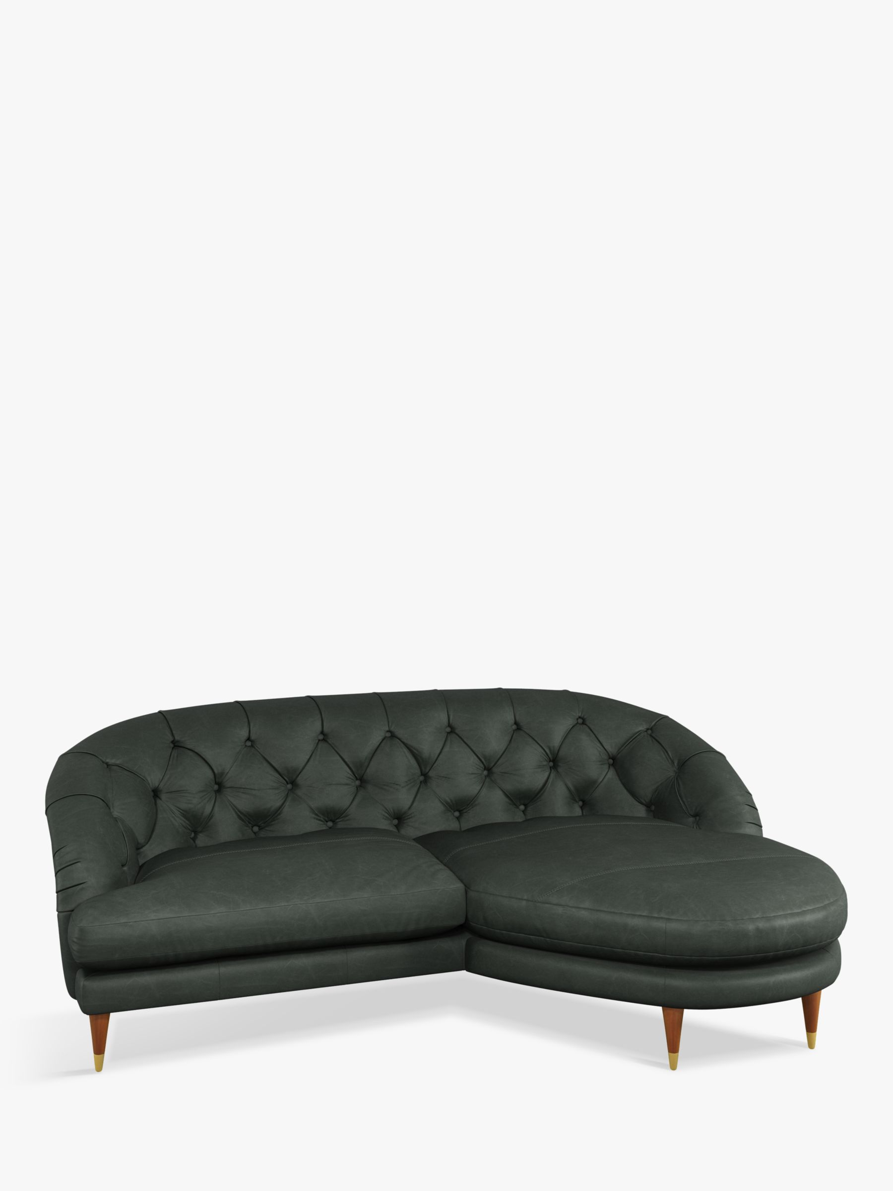 Photo of John lewis + swoon radley chaise end leather sofa