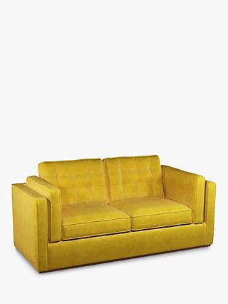 Lyon Range, John Lewis + Swoon Lyon Medium 2 Seater Sofa Bed, Honey Velvet
