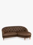 John Lewis + Swoon Radley Chaise End Leather Sofa, Sellvagio Cognac